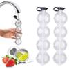 4 Löcher Eiswürfelbereiter Runde Eishockeyform Whiskey Cocktail Wodka Ball Eisform Bar Party Küche Eisbox Eismaschine