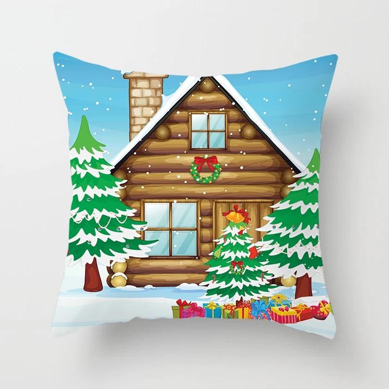 

Новогодние и рождественские декоративные наволочки для дома, гостиной, дивана, наволочки, декоративные наволочки для спальни 40x40cm
