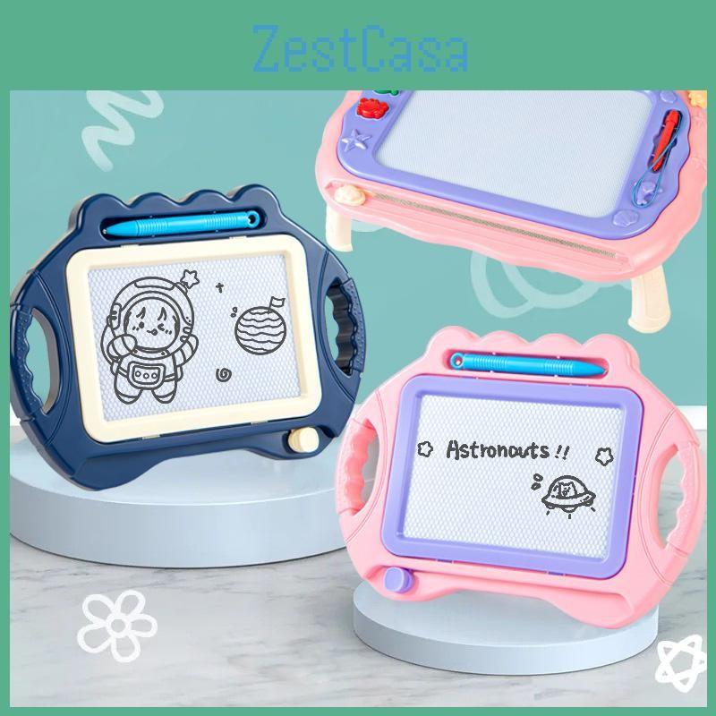 Writing Kids Magnetic Drawing Slate Magic Eraser Doodle Pad Color Sketch Board