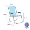 Folding Chair - MARBUENO - 59 X 75 X 51 Cm - Aluminum - Blue - Foldable (outside)