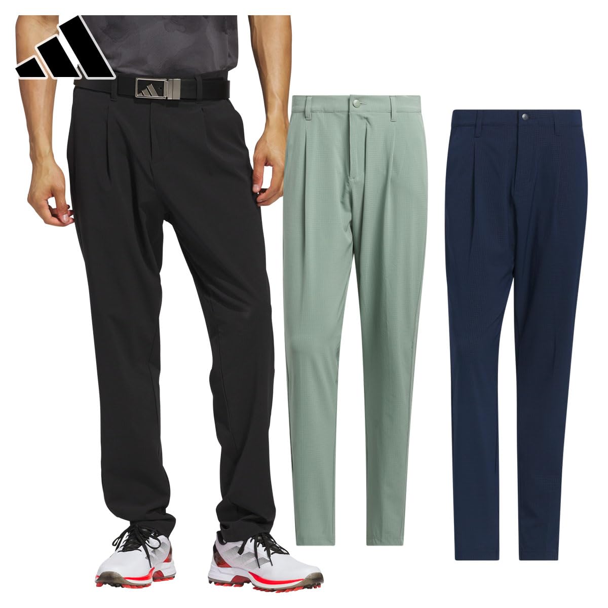 

Adidas Golf Men s Adizero One-Tuck Loose Fit Full-Length Golf Pants, College Navy