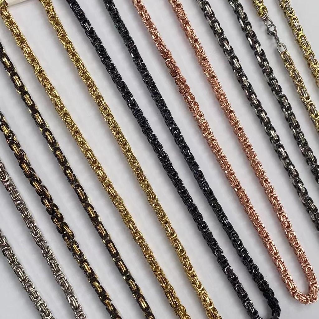 Creative Trendy Stainless Steel Men's Cuban Chain Necklace