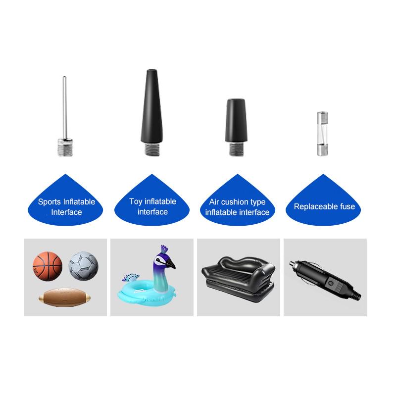 Car Tire Air Pump  Mini Portable Air Compressor Wire High Pressure Inflatable Pump  Tyre Inflator  For Car Bicycle Balls