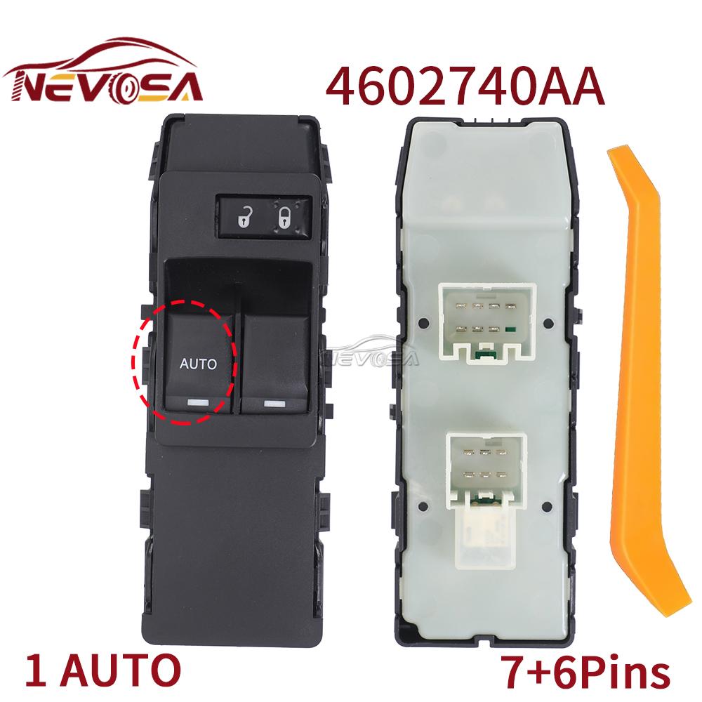 

NEVOSA For Mitsubishi Raider 2007-2009 For Dodge Dakota LHD Electric Power Master Window Control Switch 04602740AA 4602740AA 4602740AA