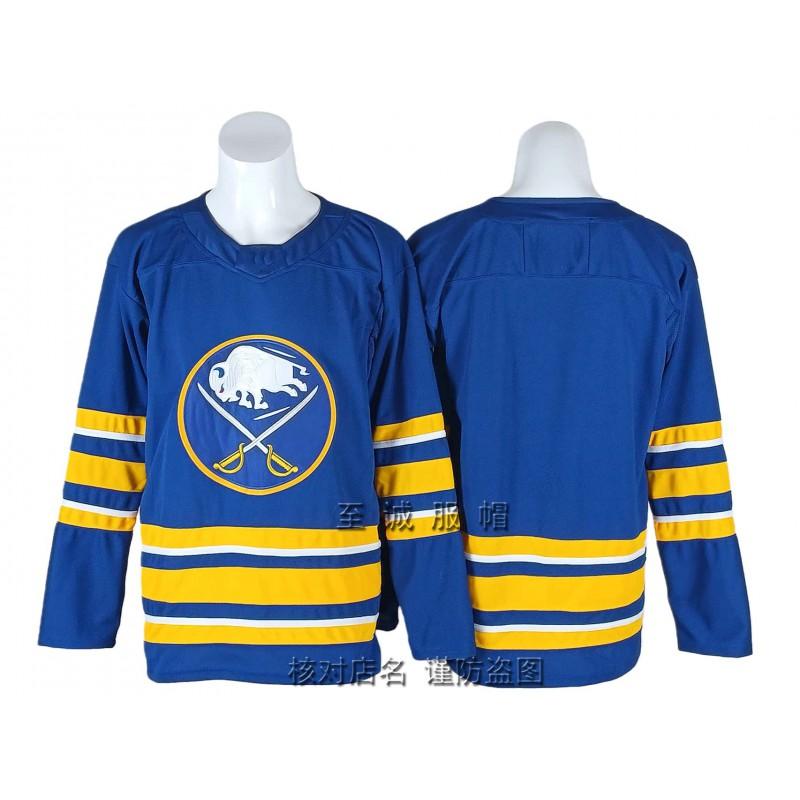 Herren Retro Besticktes Eishockey Trikot 26 Sabres Team Stil Baumwollmischung Trainingsuniform Erwachsener Herbstsaison