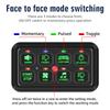Universal Car 6/8 Gangs On-Off Control Switch Panel 7 LED Senstive Control 12V Combination Switch Electronic Relay System Panel