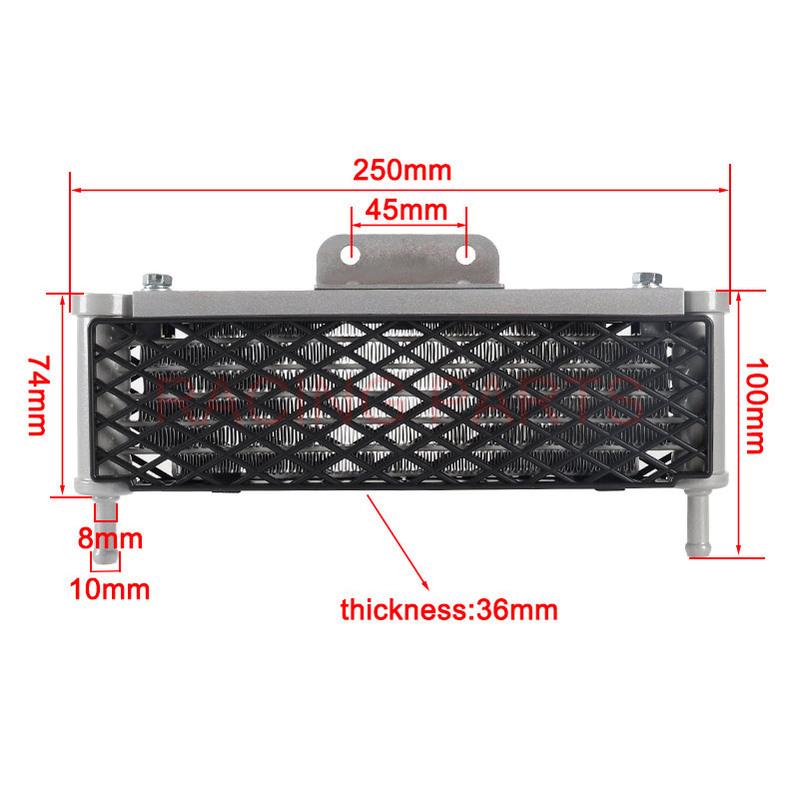Motorcycle Oil Radiator Water Cooler Kit Universal for Kawasaki Honda Suzuki Engine Minimoto Pit Dirt Bike Motorcycle Oil Cooler