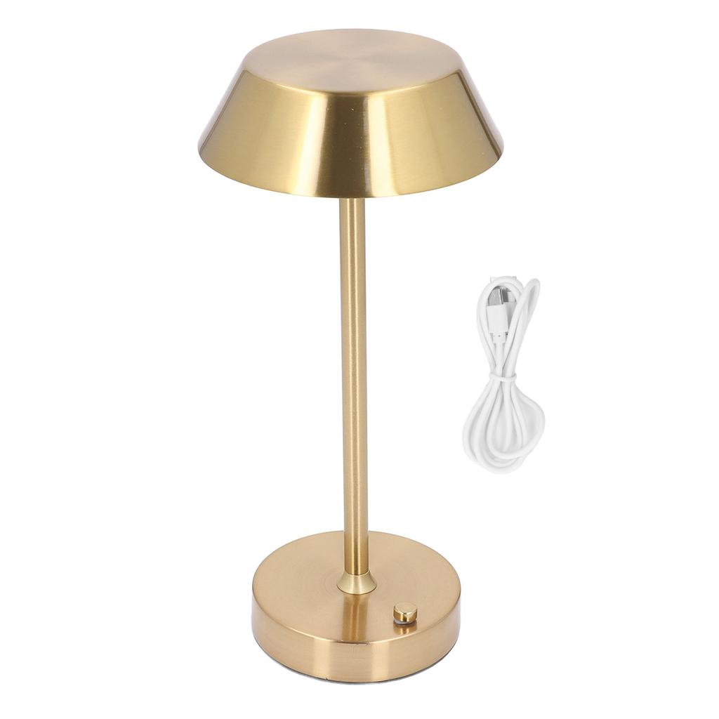 Trådløs bordlampe 3 fargetemperatur trinnløs dimming 2000mAh batteridrevet berøringslampe