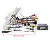 Car Stereo Audio Power Wiring Harness Cable Canbus Box Radio Cable Wire Adapter Power Cable Connector for Toyota RAV4 2013-2015