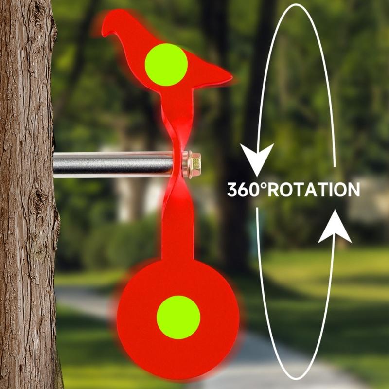 Durability Flipping Practice Targets 360 Degree Rotating Catapult Outdoor Backyard Targets Bidirectional Animal Targets