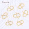 18K Gold Plated S Hook Clasp,Necklace Clasp Connectors,DIY Jewelry Making Findings For Bracelets Necklaces Accessories