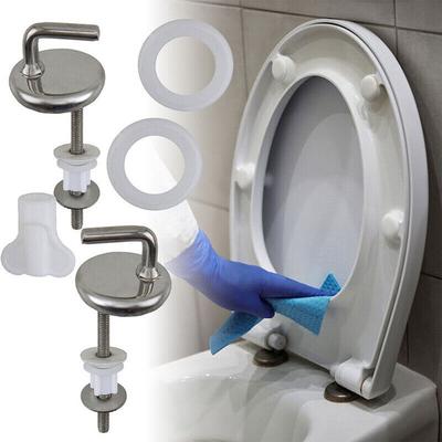 Verstellbare Knöpfe Scharnier Edelstahl Toilettenmontagezubehör Benutzerfreundlich