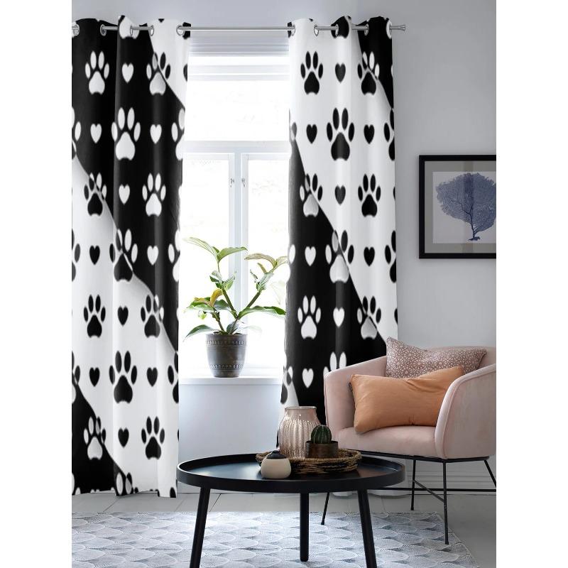 Милые лапки оконные шторы для гостиной кухни современные шторы домашний декор жалюзи — фото 3