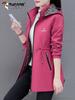Women's Loose Fit Quilted Jacket - Winter 2025 Mid-Length Plus Size Casual Cotton Coat