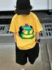 Happy Fruit Box Kids Short Sleeve T Shirt Summer Cute Cartoon Crewneck Boys Girls Age 3-14