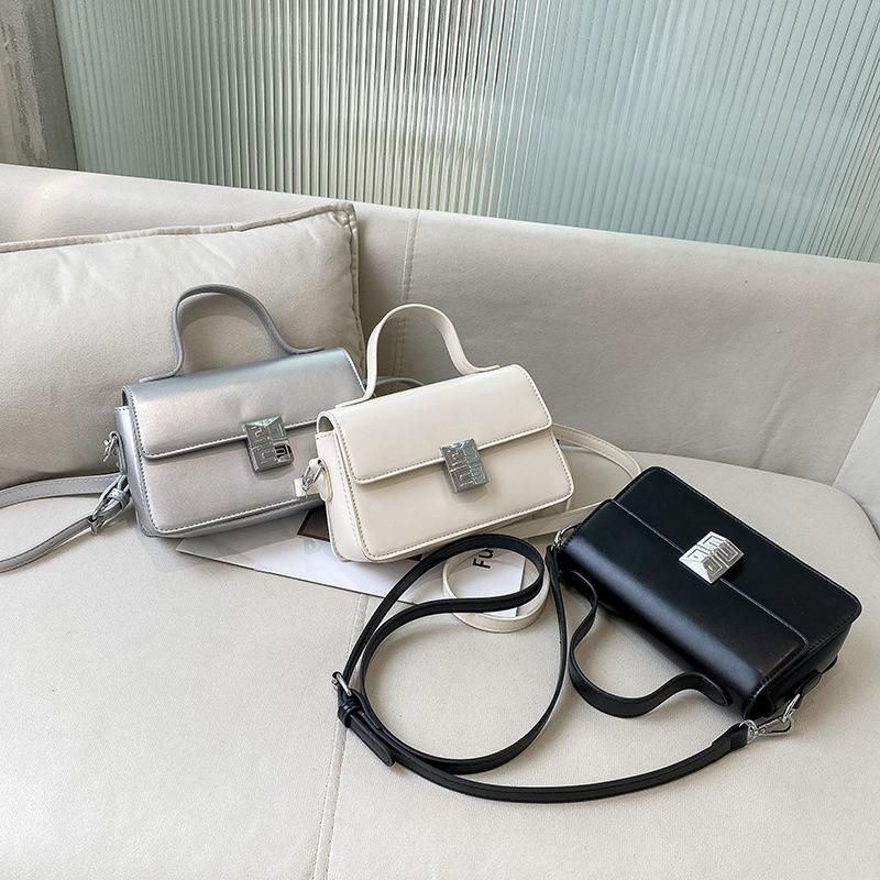 Summer New Texture Trend Small Square Bag Women's Bag Messenger Bag Casual Simple Fashion Handbag