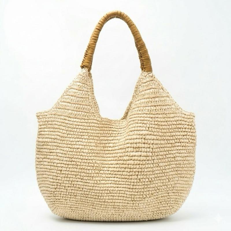 

French Style Handmade Straw Woven Bag Large Capacity Casual Women s Seaside Vacation Beach Bags Versatile Travel Handbag