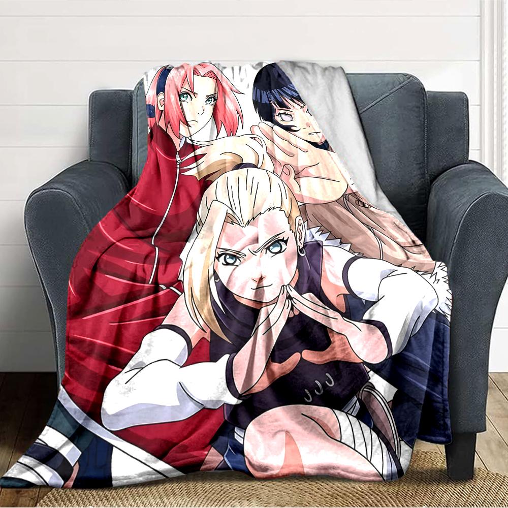 1pc NARUTO (4) Blanket, Gift, for Men and Women, Soft Blanket, Good for Sofa Bed Couch Travel, Lightweight Flannel Blanket