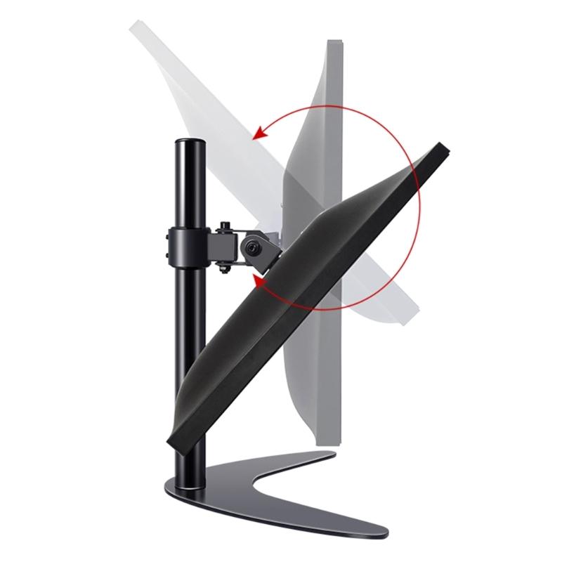 Height Adjustable Computer Monitors Stand for 14 To 27inch Displays with Vesa Base and Swivels