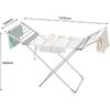 Etendoir Chauffant Chauffant Pliable, Seche Linge Electrique 230 W avec Ailes, Sèche-Serviettes Intérieur Extérieur, Séchoirs A588