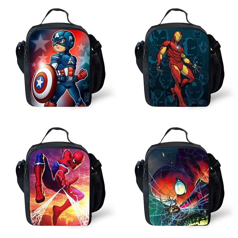 Spiderman Lithe 3d Printing Insulated Lunch Bag With Large Capacity For Kids