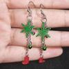 1 Pair Earrings Christmas Themed Stylish Reusable Ear Drop Anniversary Shopping Decorative Jewelry Festival Birthday Gift