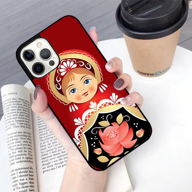 Babushka Matryoshka Red Russian Doll Phone Case Cover For iPhone 17 Air 16 15 14 Plus Apple 11 12 13 Pro Max Coque