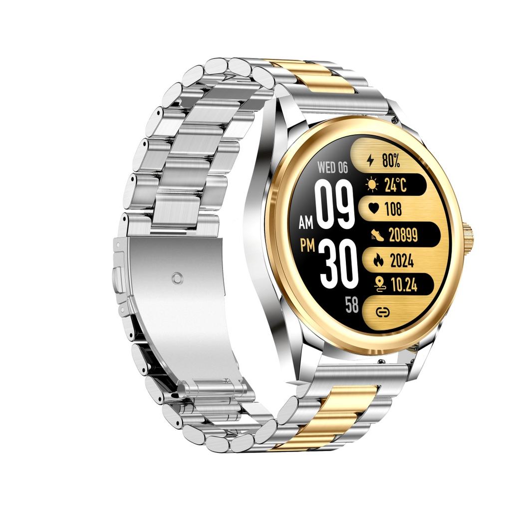 Rainbuvvy KC83 Bluetooth Call Smartwatch 1.43inch Round Screen JL7013A6 Android 1ATM Waterproof Watch 450mAh Support Multi-language Heart Rate