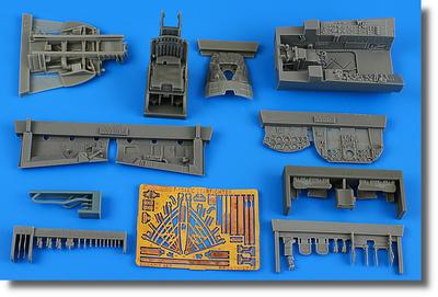 Iris Lockheed Starfighter Cockpit Late Model Plastic Model Parts ARS2278 1/32 F-104A (for Italeri) (Airplane)