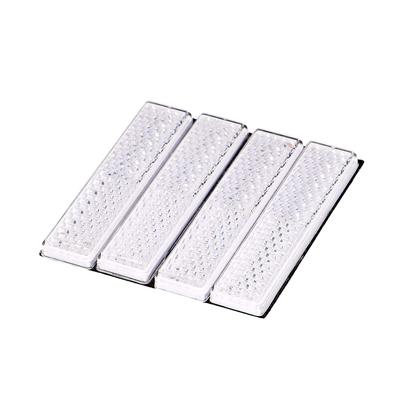 Reflectors 64mm X 15mm X 6mm 4 Sheets Per Improves Nighttime for Motorcycles and 6964 (Silver), Approx. Thick, Sheet, Visibility, Bicycles,