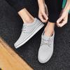 New Arrival Spring Summer Comfortable Casual Shoes Mens Canvas Shoes For Men Lace-Up Brand Fashion Flat Loafers Shoe 44