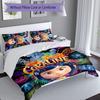3pcs Coraline Duvet Cover Set, Includes 1 Duvet Cover and 2 Pillowcases,Skin-Friendly&Comfortable Fabric,Suitable Bedding Sets