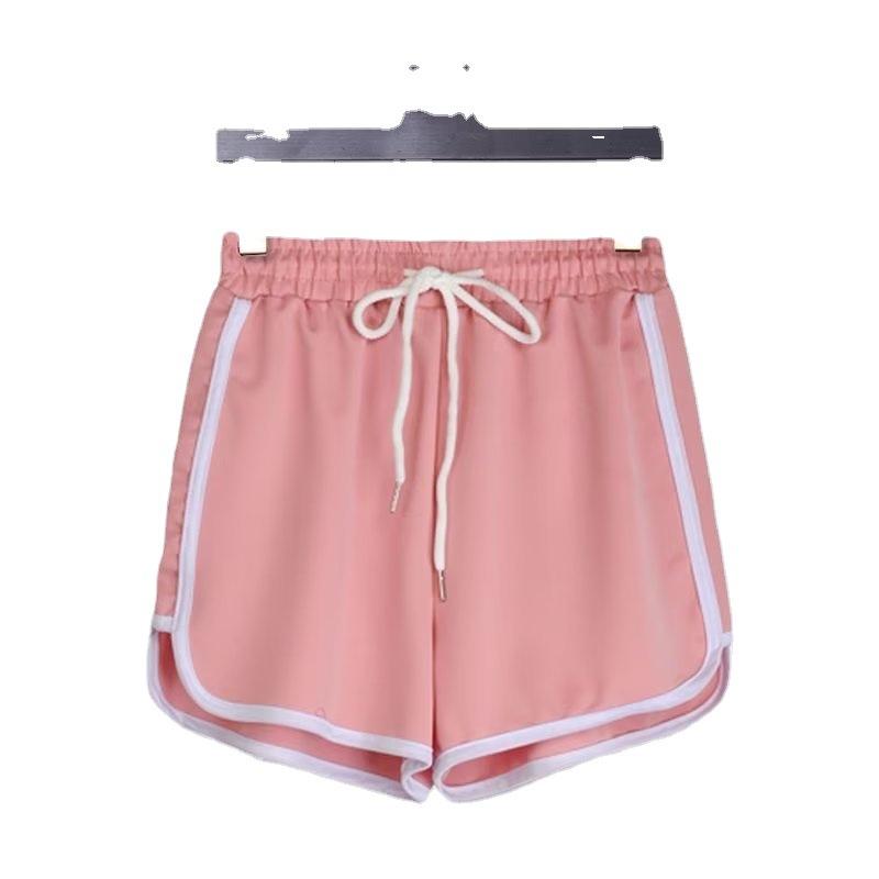 

Спортивные шорты, женские летние брюки А-образной формы с высокой талией и тонкие свободные повседневные брюки