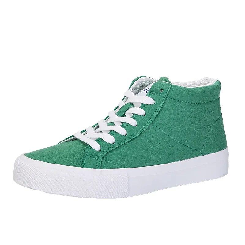 Модная кожаная мужская парусиновая обувь — фото 9