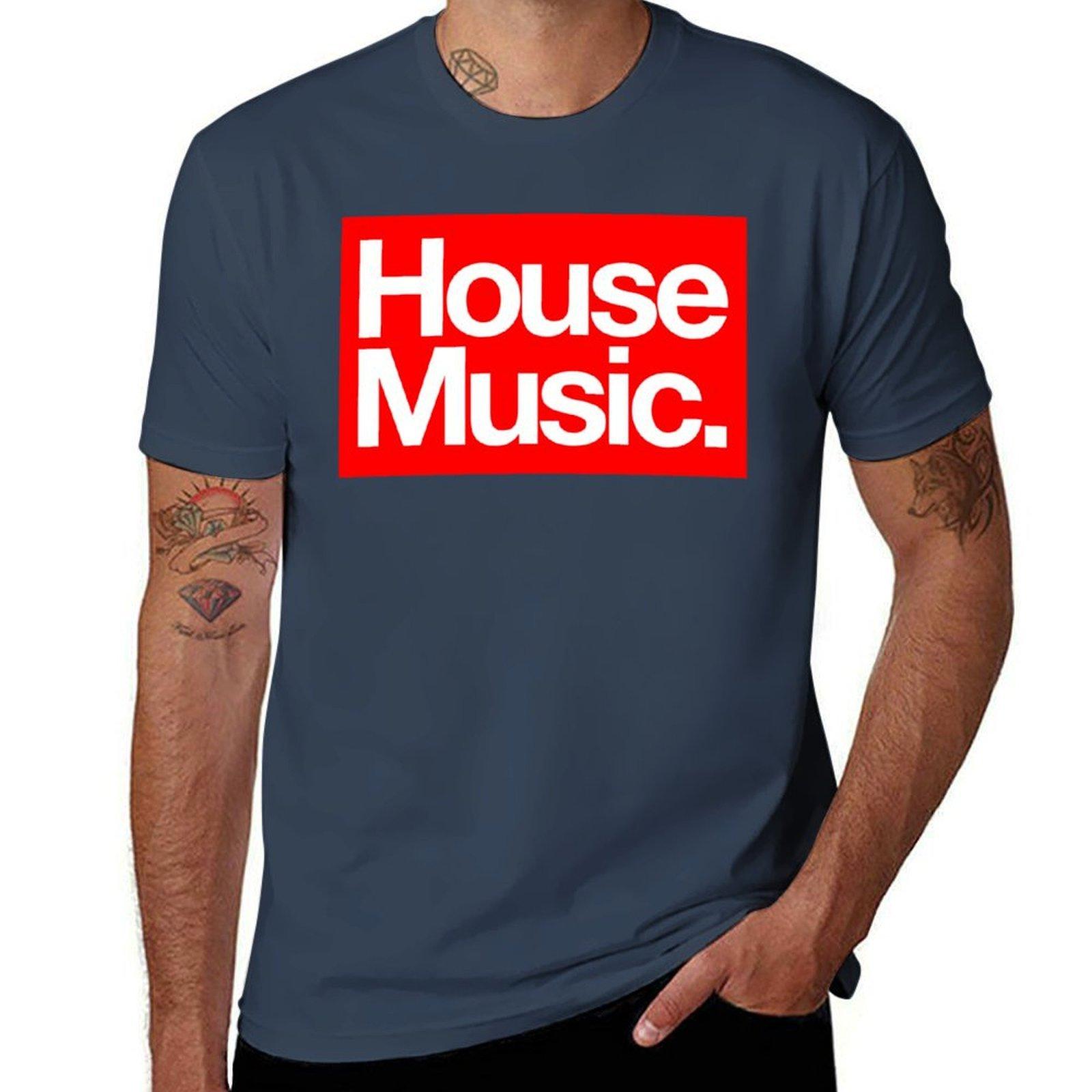 House Music Tshirt Plus Size All Match Tee Shirt S