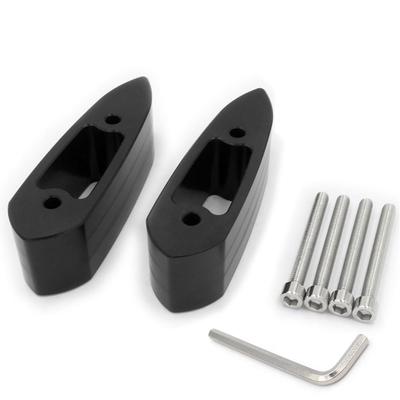 YCHOICEAUMO Mirror Riser Spacer Fits YZF-R25 YZF-R3 R15 Extension Offset Mirror Rearview Mirror Bracket 32mm Black