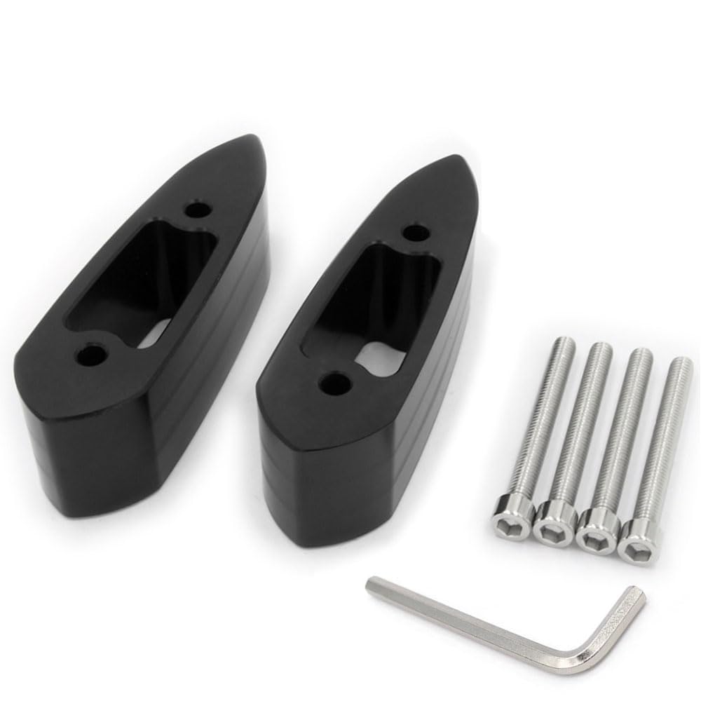 YCHOICEAUMO Mirror Riser Spacer Fits YZF-R25 YZF-R3 R15 Extension Offset Mirror Rearview Mirror Bracket 32mm Black