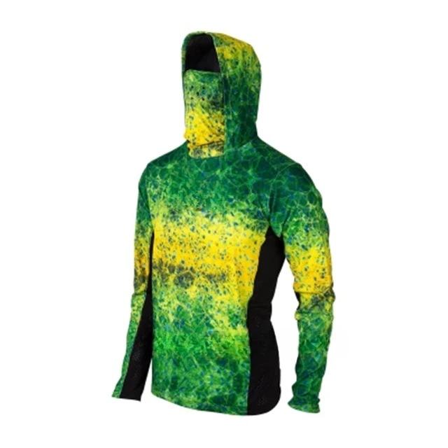 Fishing Suit Fly Fishing Luya Hoodie Summer Men's Long Sleeve Sunscreen Clothing Hood Mask Support Labeling