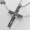 Punk Gothic TK Cross Pendant Necklace - Niche Dark Style Heavy Industry Design