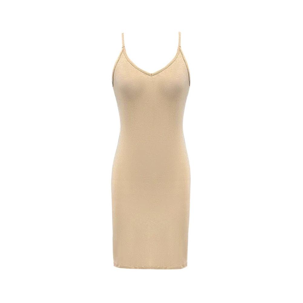 Women Solid Color Tight Sexy Hip Lift Suspender Dress Shaping Dress