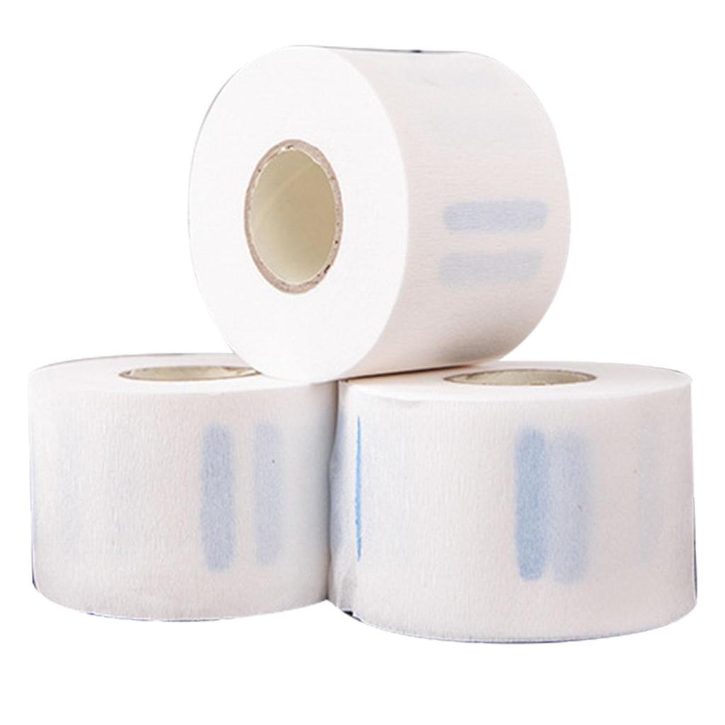 J-ouuo5 Rolls Neck Strips White Professional Stretchy Barber Neck Strips Paper Hairdressing Tool for Hair Cutting