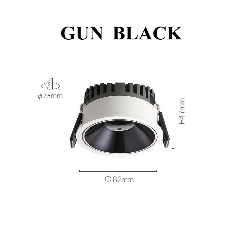 

Высокая яркость, глубокий антибликовый светодиодный светильник в форме початка, узкий встроенный ультратонкий светодиодный потолочный прожектор мощностью 9 Вт, 12 Вт, 15 Вт, алюминиевые светильники 9W&6000K