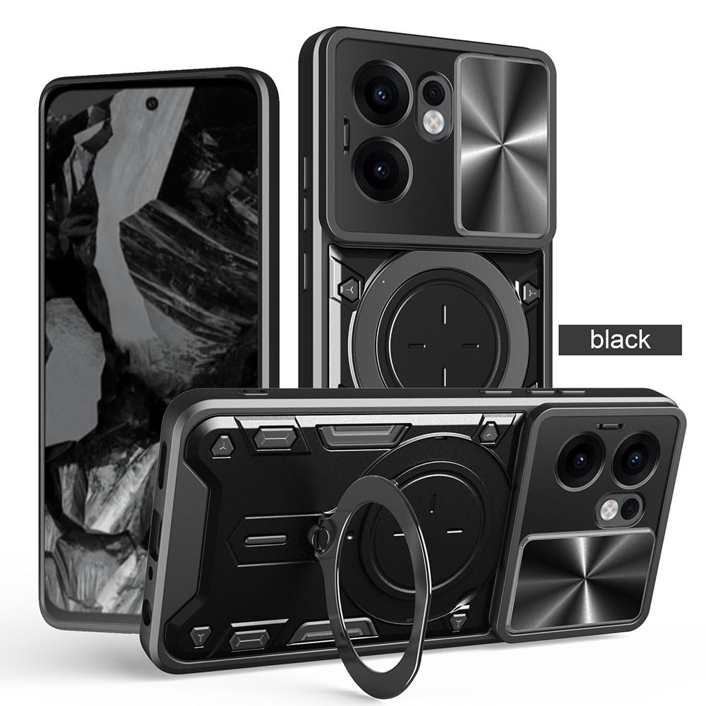 Armor Funda for OPPO Reno 13F 13 F Case Slide Camera Ring Stand Protection Cover for OPPO Reno 13 Pro Shockproof Capa