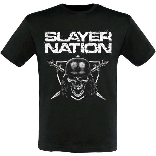 Slayer Unisex Adult Nation 2015 Dates Back Print T-Shirt