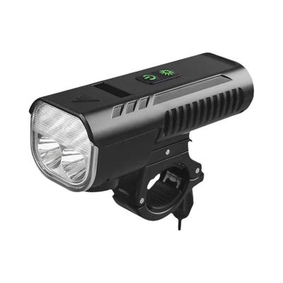 Outdoor Cycling Headlight & Horn Combo , Large Capacity Power Bank with Electric Display for Mountain Road Bike Night Riding