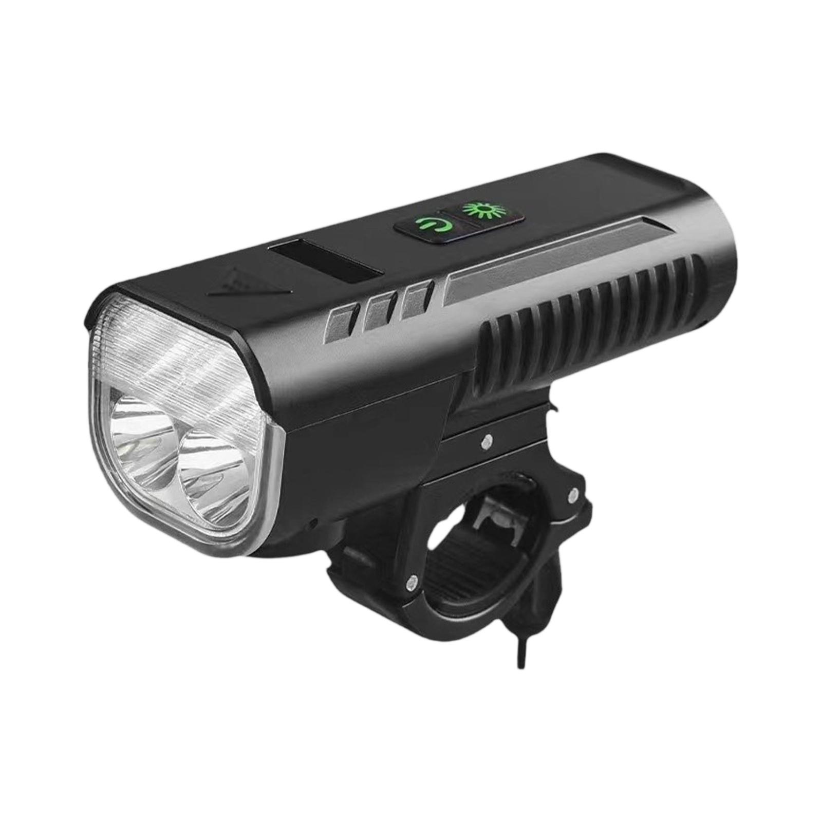 

Outdoor Cycling Headlight & Horn Combo , Large Capacity Power Bank with Electric Display for Mountain Road Bike Night Riding One Size чёрный