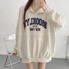 Navava Women Loose FiT LeTTering Long Sleeve T shirT nT2172