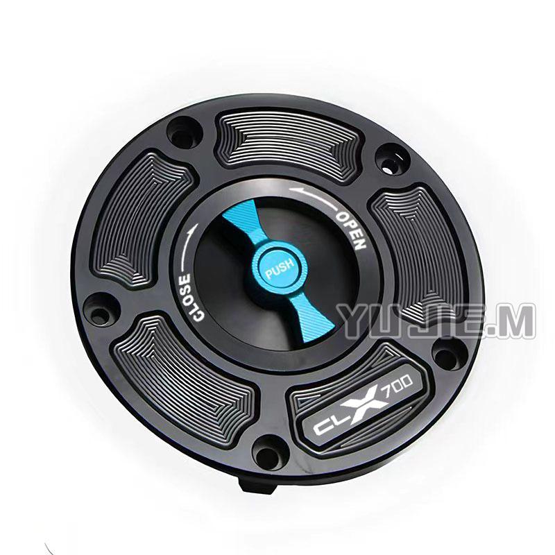 CNC Motorcycle Fuel Gas Tank Cap Cover Fuel Filler Keyless Cover Protections For CLX 250 700 CLX 250CL-X 700CL-X ALL Years