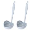 2-In-1 Long Handle Soup Ladle with Strainer Soup Spoon Essential Kitchen