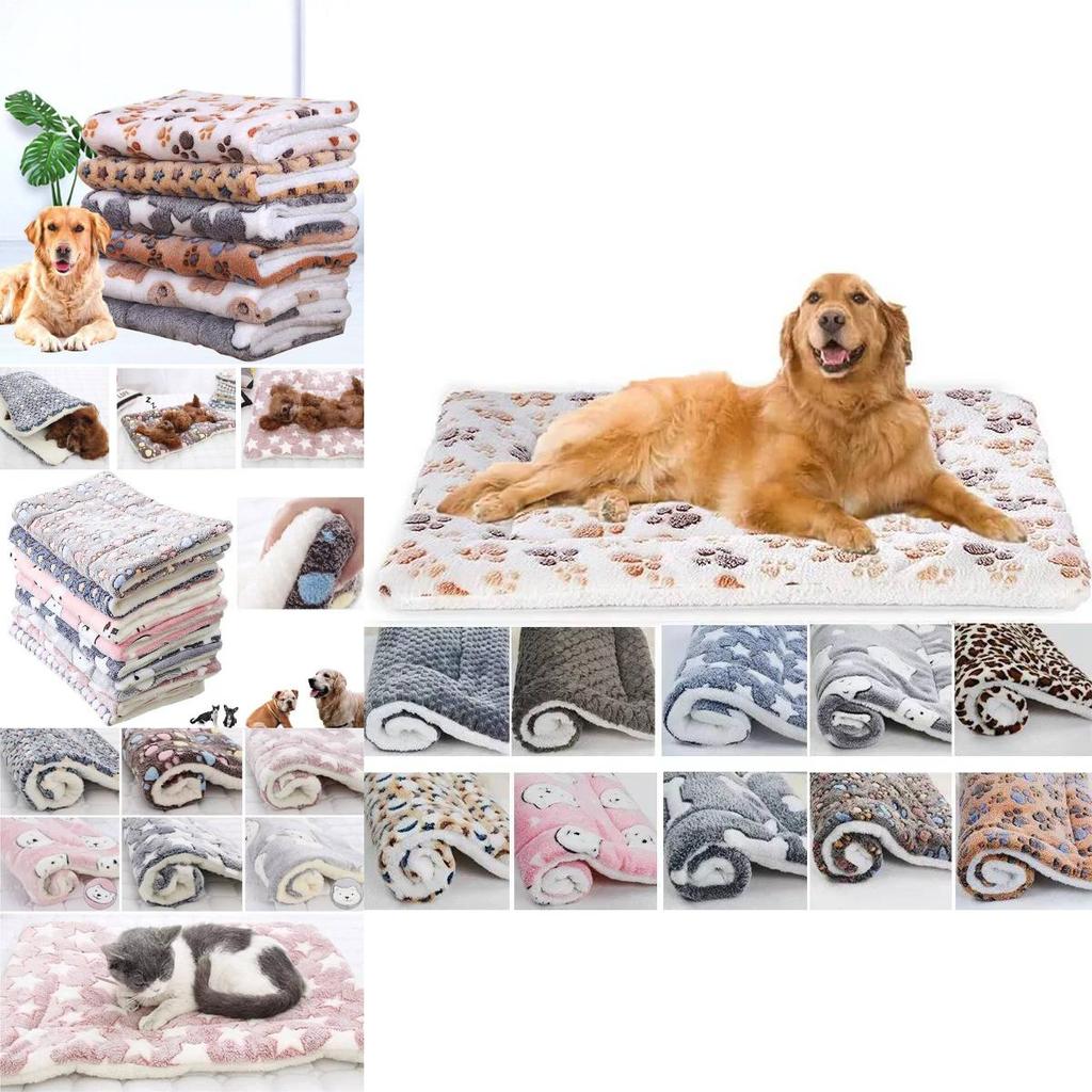 Cozy Plush Pet Mat Non Shedding Thick Double Sided Dog Bed Warm And Soft For All Seasons